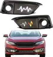 SDTSSYVE Led Fog Lights Lamp Fit for 2019 20202021 Honda Civic Sedan Coupe Turn Signal Brake Light (Civic Sedan19-21)