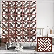 Hanging Room Divider, 5mm Thick Wood Plastic Indoor Semi-Private Living Room Screen Panel,Anti-Cracking Hotel Entrance Hall Wall Decoration Screen,3 Colors