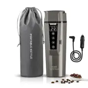 Portable Electric Car Kettle: 12V/24V Kettle Mini Water Boiler for Car Heated...