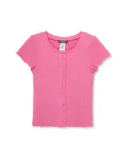 Truce Textured Button Front Top