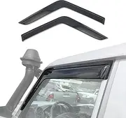 AUSGO Weathershields Compatible with Toyota Land Cruiser Landcruiser 70 76 78 79 Series, Luxury Weather Shields Window Visors Wind Deflectors Sun Rain Guard 2PCS Set