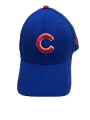 Chicago Cubs Hat Cap New Era Size M/L 39Thirty Flex Stretch Fitted Blue