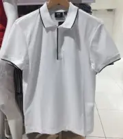THEORY x UNIQLO 'Dry Comfort Pique' SS Zipper Polo Shirt Men's S White **NWT**