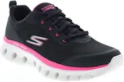 [Skechers] Womens Go Walk Glide Step Flex Summer Charm Black Athletic Cross Training Shoes 6