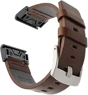 [MGTCAR] 26mm Outdoor Sport Leather Replacement watch Strap for Garmin Fenix 3 3 HR Fenix 5X Plus 6X Pro 7X wrist watch Band Watchband