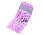 16PCS/set Manicure Set, Pedicure Kit Nail Clipper Set Professional Men Grooming Kit Stainless Steel Portable Travel Nail Kit