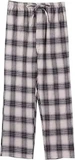 [MileyMarla] Boy's 100% Cotton Flannel Pajama Lounge Sleep Pants Plaid PJ Bottoms Pockets