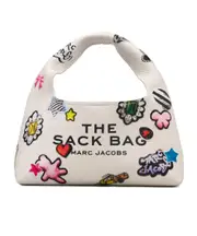 Marc Jacobs The Sticker Top Handle Mini Sack Bag One size White