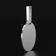Stainless Steel Table Tennis Paddle - Weighted Training Racket for Strength Building & Fitness