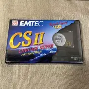 EMTEC CS II Chrome Super 60 TYPE II Cassette Tape One Single (SEALED)