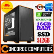 AMD Ryzen 5 5500 6 Core 16GB RAM 512GB SSD GTX 1650 GAMING Desktop PC Computer