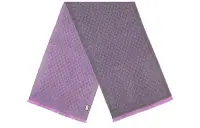 在飛比找Yahoo!奇摩拍賣優惠-GUCCI 雙G流蘇羊毛圍巾 灰紫色