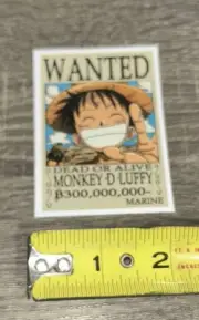 Laptop/Phone Sticker Wanted Dead Or Alive Monkey D Luffy ￼