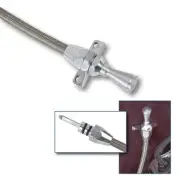 Lokar TD-3350400FM Hi-Tech Transmission Dipstick - Firewall Mount - Flexible -