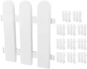Happyyami 12pcs Plastic Garden Fencing Decorative Border Panels for Yard Dog Netting