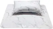 LIFKOME 1Set Nail Art Hand Rest Cushion Marble Design Manicure Support Pillow Table Mat for Nail Salon Home Use Training present for Special Occasions