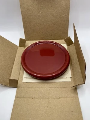 VTG New Longaberger Pottery One Pint Paprika Crock Lid/Coaster/candle 30222 USA