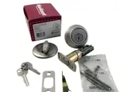 Kwikset Single Cylinder Deadbolt featuring SmartKey® Satin Nickel 96600-575