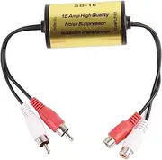RIZGHWOY Audio Noise Filter with Enhance Radio Signal and Reduce 12v Antenna Amplifier Power Cable for Car Stereos