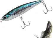 Slow Sinking Pencil Lure,Reusable Long Casting Sinking Lures | Portable Angling Tackle Kits, Colorful Bass Shaker Bait for All Water Layers