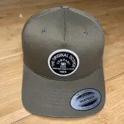 DC Shoe YOUTH 1994 Olive Brown Green A-Frame Trucker Snapback Hat Skate Boy Kids