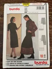Burda 8890 UNCUT Sewing Pattern, Misses' Skirt, Size 10-22