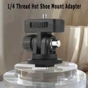 Durable 1/4 inch Screw Thread Cold Shoe Tripod Mount Adapter 360 Degree Video US