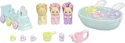 Sylvanian Families - Triplets Baby Bath Time Set