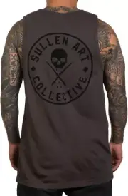 Sullen Clothing "Ever" Mens tank top Art Collective tattoo black