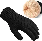 [Clothirily] Winter Gloves for Women, Touch Screen Gloves with Thermal Soft Lining, Elastic Cuff Winter Gloves for Cold Weather
