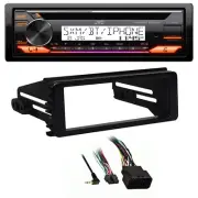 Harley 1998-2013 FLHT Adapter DIN Kit, JVC Marine Bluetooth USB AUX CD Receiver