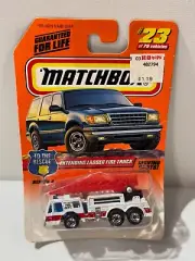 MATCHBOX #23/75 EXTENDING LADDER FIRE TRUCK TO THE RESCUE. 1997 NEW