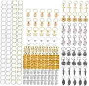 FOMIYES 220pcs Hair Ring Hair Accessories Hairpin Women's Lockets Pirate Accessories Pirate Ring Hair Jewelry Rings Dreadlocks Rings Braids Accessories Dreadlock Adornment Hair Accessory