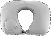 Cabilock U Shape Neck Support Pillow with Automatic Inflator Multi Functional Travel Cushion for Airplane Bus and Car Grey for Comfort and Relaxation