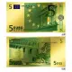 黃金鈔票 最美的 歐元面額5元純金紀念鈔票 紀念收藏送禮贈品
