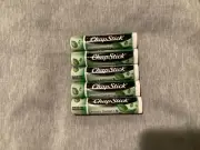 ~ 5 Tubes Sealed New Chapstick Minty Delight Lip Balm .15 Oz ~