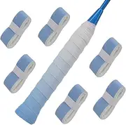 Tennis Racket Grip Tape [6 Pack], Gradient Color Non-Slip Grip Tape for Badminton Tennis Rackets, Precut/Soft Feel/Anti-Peeling/Long Lasting Racket Tape for Tennis