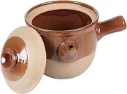 yuksok Chinese Medicine Cooker Herbal Cooking 2L Soup Spout Tea Maker Casserole Clay Pot for Boiling Medicine Soup Kitchen Household