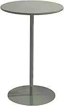 High Top Bar Table, Modern Kitchen Table with Large Metal Base, Counter Height Dining Table for Bistro Cafe Home Office Small Snack Table Drink Table Nightstand Sofa Table(48x62cm)