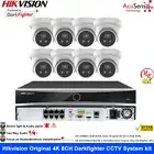 Hikvision 4K 8CH NVR Home CCTV IP Security Camera System Darkfighter Audio Alarm
