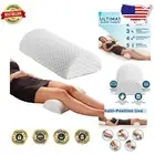 17” Memory Foam Half Moon Pillow - Comfortable Support for Sleeping & Relief