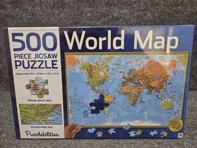 Puzzlebilities 500 Piece Jigsaw Puzzle WORLD MAP