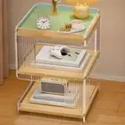 Acrylic Side Table Furniture Accent Table Bedside Table for Dorm Office Home