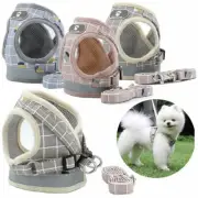 Check Mesh Reflective Pet Dog Harness Leash Set Soft Puppy Vest Harness XS-XL US