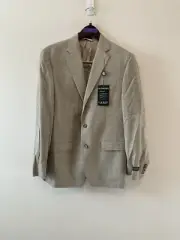 Lauren Ralph Lauren Men's Lexington Ultraflex Sport Coat. Tan Blue. 40 Reg