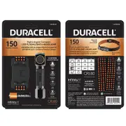 Duracell 150 Lumen Right Angled Compact Aluminum LED Flashlight + Headlamp