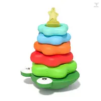在飛比找蝦皮商城優惠-Uurig)彩色堆疊益智玩具塑料堆疊環嬰兒玩具、嬰幼兒堆疊學