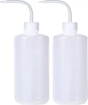 2PCS Tattoo Wash Bottle 500ml/17oz Safety Tattoo Squeeze Bottle with Scale Plastic Squeeze Water Bottles for Liquids Succulent Watering Irrigation Tattoo Squeeze Bottle Wash Bottle Wash BottlesTat