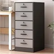 Filing Cabinet Office 5 Drawer File Cabinet Floor Storage Cabinet with Lock Low Cabinet Drawer Office Cabinet Data Cabinet File Storage Cabinets (Color : B)