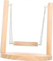 YARNOW Hamster Swing Toy Wood Climbing Hammock Pet Hamster Toy Small Animal Accessory